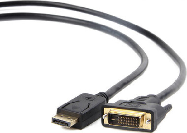 Gembird CC-DPM-DVIM-6 adaptér DisplayPort (M) na DVI (M) čierna / 1.8m (CC-DPM-DVIM-6)