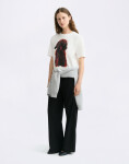 Thinking MU Pet Portrait Lucia Tee WHITE M