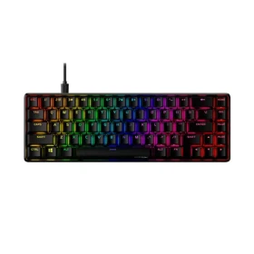 HyperX Alloy Origins 65 čierna / Herná klávesnica / mechanická / HyperX Red / US / RGB / USB-C (4P5D6AA)