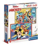 Clementoni PUZZLE Mickey sa baví s kamarátmi