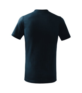 Základné tričko pre deti tmavomodré 158 cm/12 let