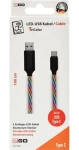 2GO Tricolor / Dátový kábel / USB-B - USB-C / LED podsvietenie / 1 m (797146)