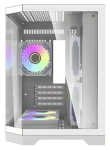 DarkFlash FT350 biela / PC skriňa / Mini veža / M-ATX / ITX / 5x ARGB / priehľadná bočnica / bez zdroja (FT350 White)