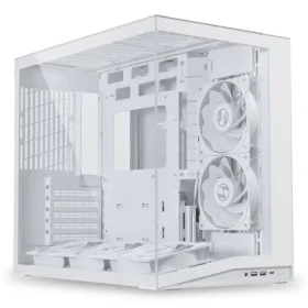 Lian Li O11 Dynamic Mini V2 Flow biela / Micro ATX / 5x 120 mm ventilátor / tvrdené sklo (O11DMIV2FW)