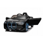 Mamido Mamido Elektrické autíčko BMW i4 čierne 12V7Ah EVA kolesá ECO Koža