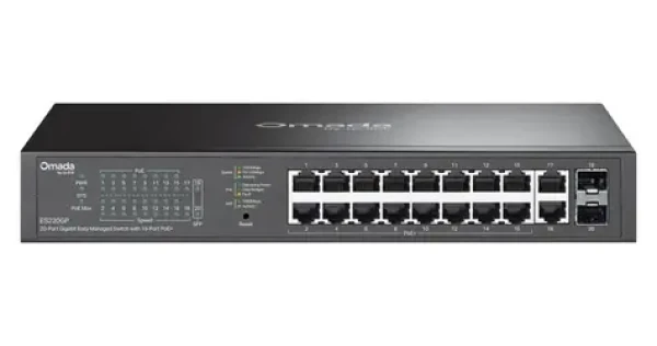 TP-LINK ES220GP / Switch / 18x GLAN / PoE+ / 2x SFP / 40 Gbps (ES220GP)
