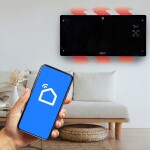 MalTec Sklenený konvekčný ohrievač Eco Wifi termostat 2000W čierny