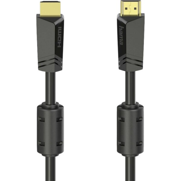 Hama HDMI prepojovací kábel Zástrčka HDMI-A, Zástrčka HDMI-A 10.00 m čierna 00205009 4K UHD HDMI kábel; 00205009