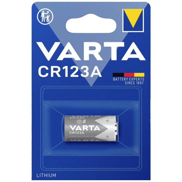Varta LITHIUM Cylindr. CR123A Bli 1 fotobatéria CR-123A lítiová 1430 mAh 3 V 1 ks; 6205301401-1