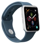 SBS caseme silikónový remienok pre Apple Watch 42/44/45 mm M modrá / Remienok / Silikón / Veľkosť M
