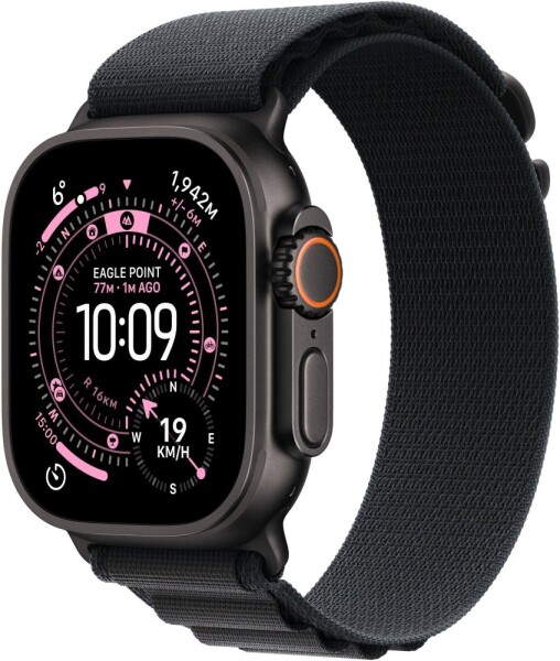 Apple Watch Ultra 3 GPS + Cellular 49mm Black Titanium / Alpine Loop M Čierny (MF0V4QF/A)