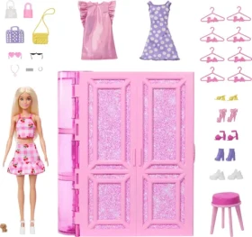 Mattel Barbie Šatník snov Garderoba 3.0 s bábikou HXD58