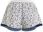 Dámske šortky WOVEN SHORT PRINT UW0UW04944 02X biele s potlačou - Tommy Hilfiger M