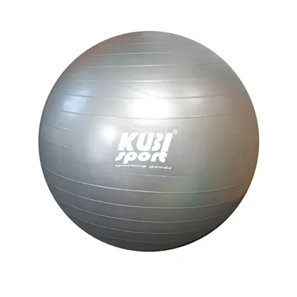 KUBIsport Gymnastická lopta 55 cm strieborná (18032)