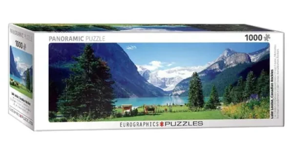 EUROGRAPHICS Panoramatické puzzle Jazero Louise, Canadian Rockies