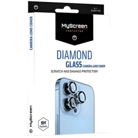MyScreen Diamond Glass ochrana šošoviek fotoaparátu čierna / Ochranné sklo fotoaparátu / iPhone 14/14 PLUS / 9H (MD6862 DGCLC BLACK)