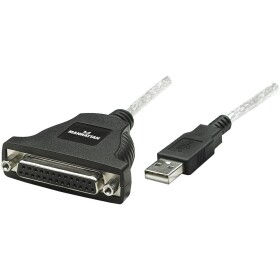 Manhattan USB 1.1 prepojovací kábel [1x USB 1.1 zástrčka A - 1x D-SUB zásuvka 25-pólová] neu; 336581