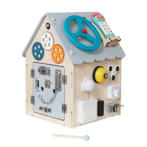 2Kids Toys Activity board Domček šedá