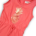 Overal dievčenský bavlnený, Minoti, TG PLAYSUIT 7, holka - 68/80 | 6-12m