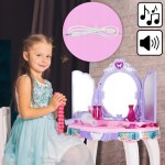 MalPlay Toaletný stolík MALÁ PRINCEZNA s kúzelnou paličkou a MP3