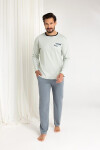 Regina 484 long/r M-XL Z25/26 pánske pyžamo lehká melanž L