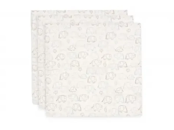Jollein Plienky 3 ks 70x70 cm Elephant Tales (535-851-68110)