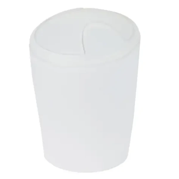Spirella MOVE výklopný odpadkový kôš 5 L ľadovo biela / plast (7610583095916)