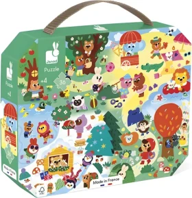 JANOD Puzzle v kufríku Štyri ročné obdobia