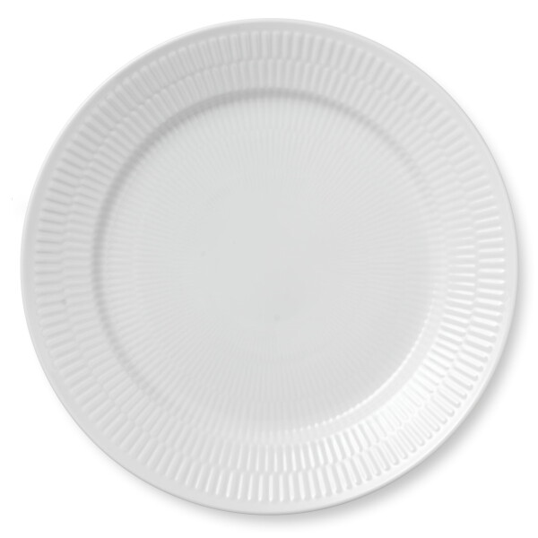 Royal Copenhagen Porcelánový tanier White Fluted 27 cm