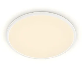 Philips SuperSlim CL550 biela / Stropné LED svietidlo / 22W / 2700K / okrúhle / priemer 43 cm (929002666801)