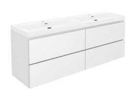 Kúpeľňová skrinka s umývadlom SAT B-Way 119x50x45 cm biela lesk BWAY2120WU4 BWAY2120WU4