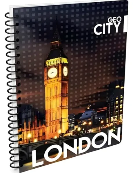 KARTON P+P Krúžkový blok London / Blok / A6 / linajkový / krúžková väzba (7-59717)