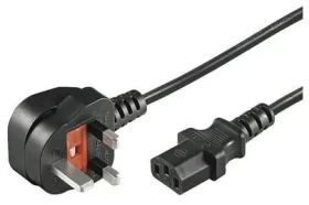 MicroConnect Power Cord UK Typ G - C13 3M čierna / Napájací kábel / Anglická koncovka / 250 V / 10 A (PE090430)