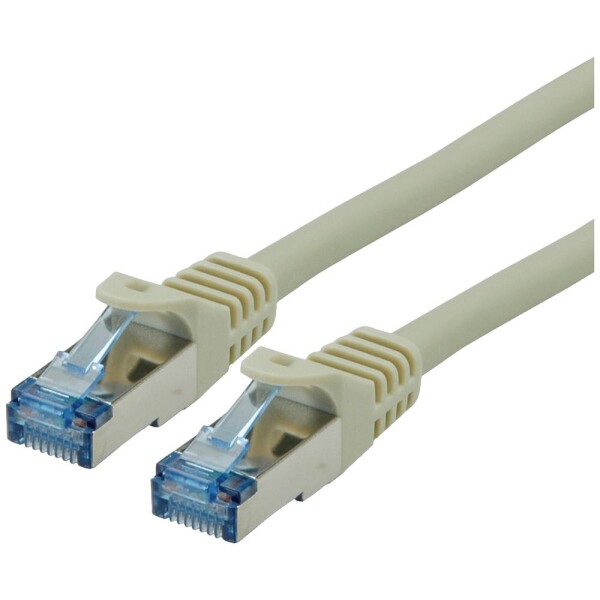 Roline 21.15.2805 RJ45 sieťové káble, prepojovacie káble CAT 6A S/FTP 5.00 m sivá dvojžilový tienený, bez halogénov, samozhášavý 1 ks; 21.15.2805
