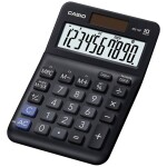 Casio MS-10F stolná kalkulačka, displej (počet míst) 10, na batérie, solárny pohon, čierna; MS-10F