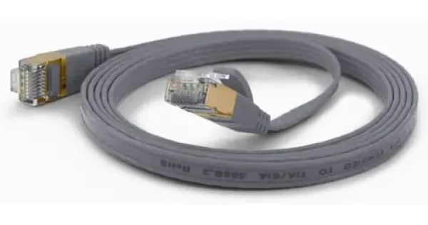 Wantec sivá / Patch kábel / Cat6a F/UTP / RJ45-RJ45 / 0,5 m (7074)