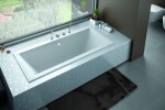 BESCO - Obdĺžniková vaňa QUADRO SLIM - Nožičky k vani - S nožičkami, Rozmer vane - 170 × 75 cm VANQAUD170SLIM + OLVPINOZ