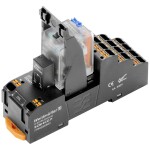 Weidmüller DRMKITP 24VDC 4CO LD/PB reléový modul, 24 V/DC, 5 A, 4 prepínacie, 10 ks; 2576140000