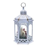 Solight 1V266 LED vianočný lampáš biela / 3x LED sviečka / 3x AAA (8592718033996)