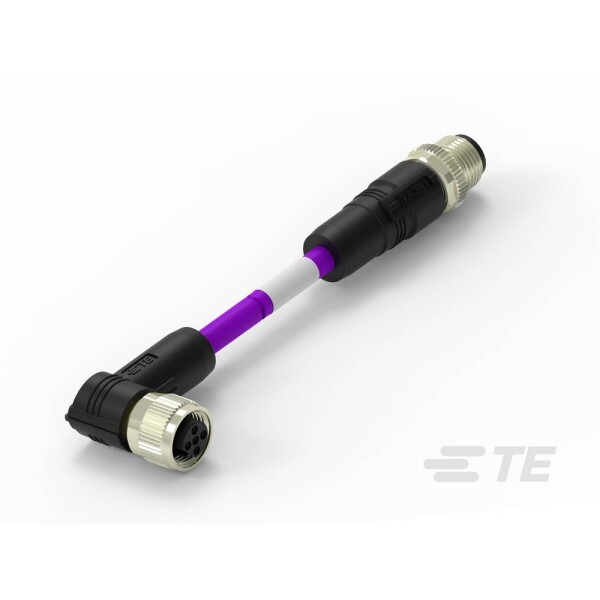 TE Connectivity upravený zástrčkový konektor pre senzory - aktory, TAB62635501-020, 1 ks; TAB62635501-020
