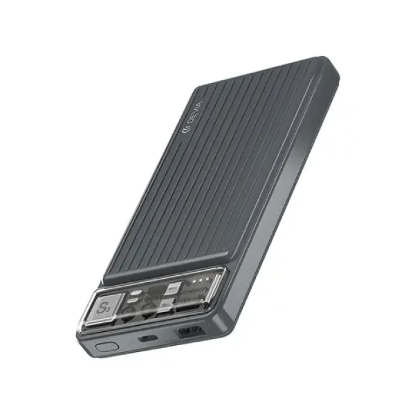 Devia SMART Series 10000 mAh 12W tmavo šedá / Powerbanka / 10 000 mAh / 12W (6938595386558)