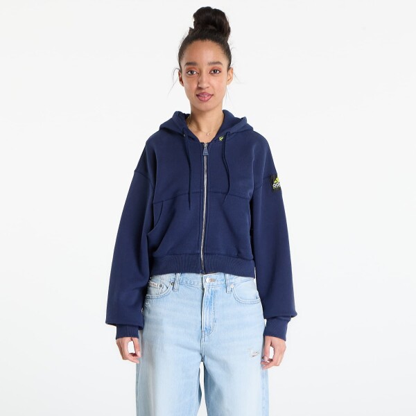 Mikina adidas Equipment Cropped Hoodie Night Indigo XS