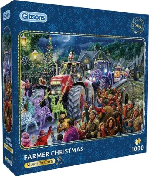 GIBSONS Puzzle Farmárske Vianoce