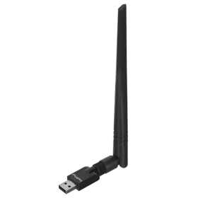 Lanberg Wi-Fi adaptér N300 čierna / Wi-Fi adaptér / USB 2.0 / 300 Mbit/s / interná a externá anténa (NC-0300-WIE)