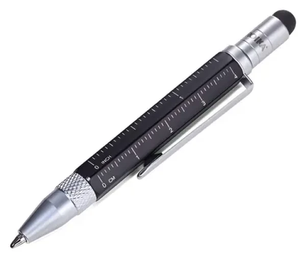 TROIKA LIPIPAD+LILIPUT TOOL PEN čierna / Poznámkový blok / A7 / 128 listov / guličkové pero / gumička (NPP25/BK)