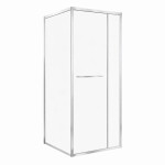KERRA - Sprchovací kút Heidi CHR SQ 90x90 v chróm farbe (bez vaničky) 5907548125958