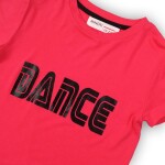 Tričko dievčenské s krátkym rukávom, Minoti, DANCE 6, růžová - 98/104 | 3/4let