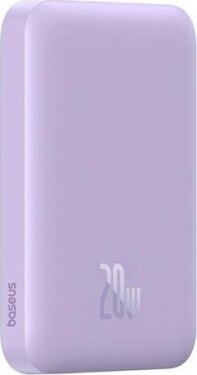 Baseus OS-Magnetic Mini Air Wireless Fast Charge Power Bank 6000mAh 20W Nebula Purple（With Simple Series Charging Cable Type-C to Type-C (20V/3A) 30cm White)