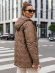 Dámska prechodná bunda TY5608 hnedá - FashionStreet S