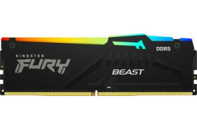 Kingston Fury Beast Black RGB 8GB (1x 8GB) DDR5 6000MHz/CL40/DIMM/ECC/XMP (KF560C40BBA-8)